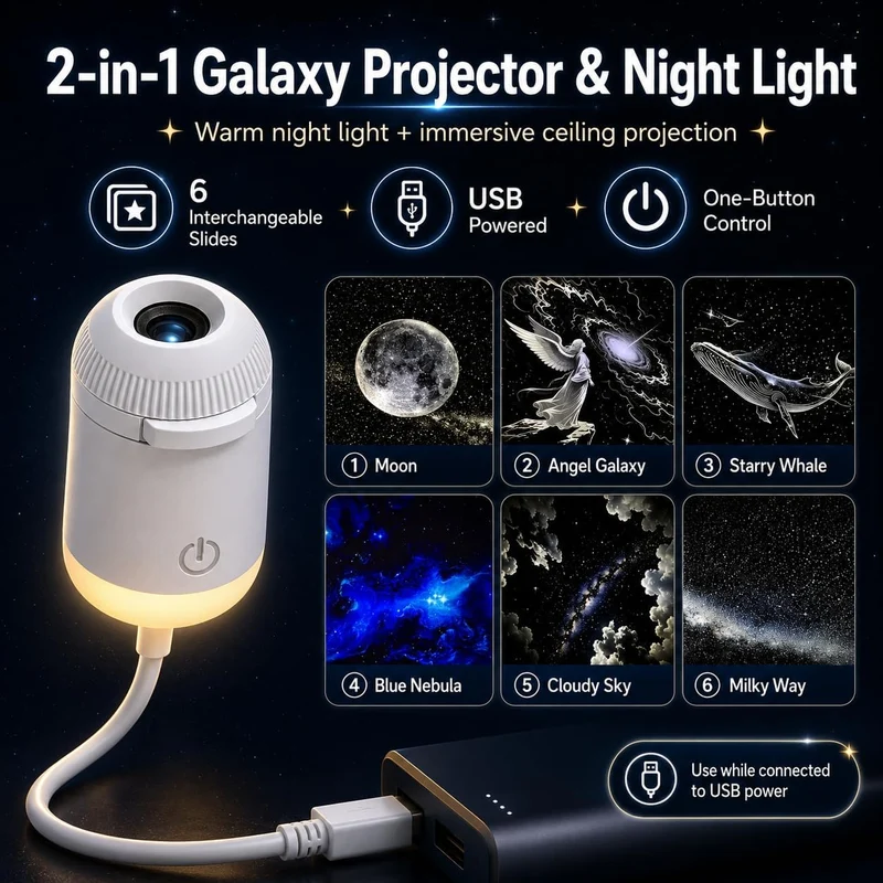 Mini USB Starry Sky Projection Lamp - Image 3