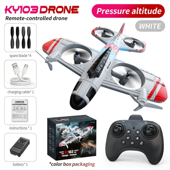 KY103 Vintage Airplane Drone - Image 4