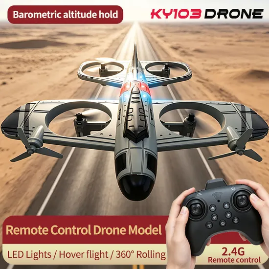 KY103 Vintage Airplane Drone - Image 3