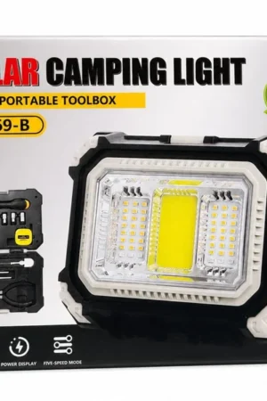 2 in 1 Solar Camping Light Toolbox