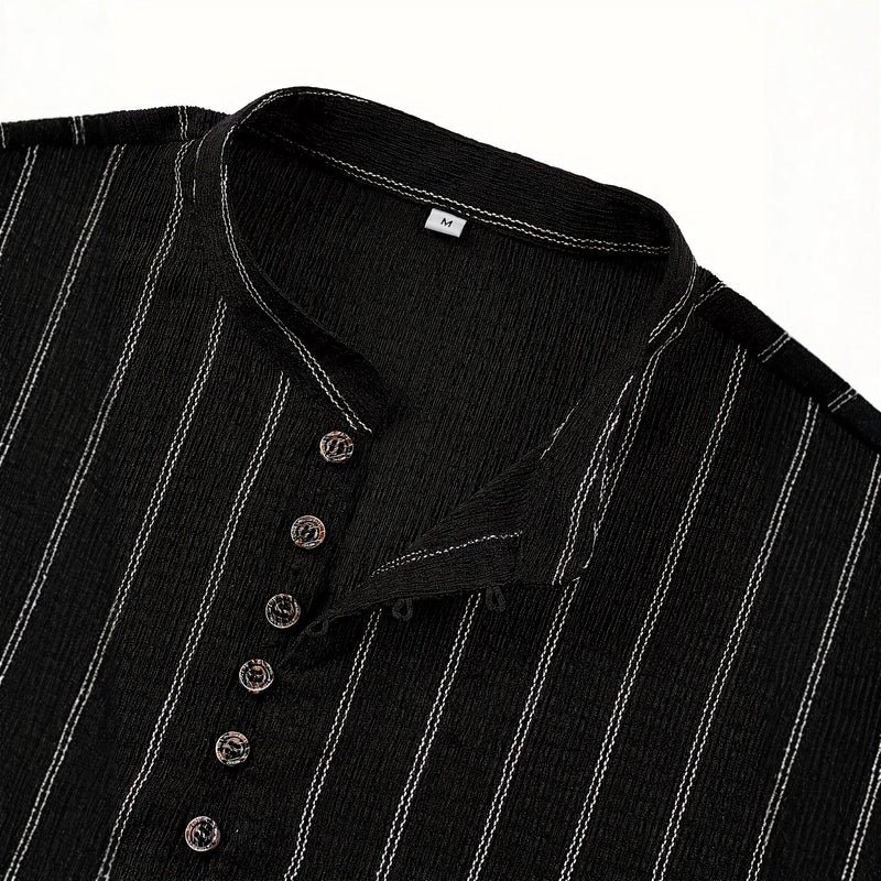 FallWinter Casual Striped Crew - Image 3