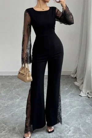 Jumpsuit With A Cinched Waist And Hip-lifting Design